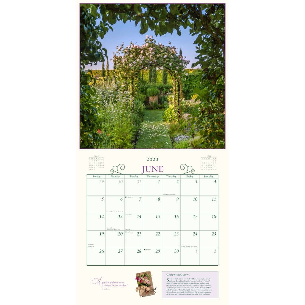 Secret Garden 2023 Wall Calendar - Calendars.com