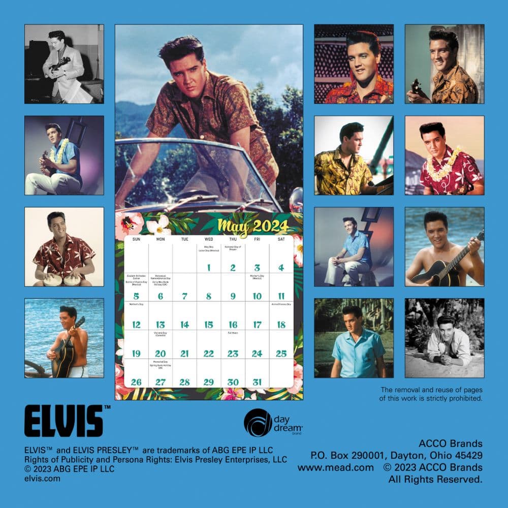 Elvis Special Edition 2024 Wall Calendar