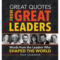 image Great Quotes From Great Leaders 2026 Desk Calendar