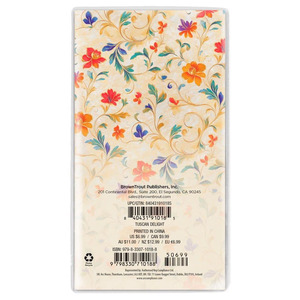 Tuscan Delight 2027 2 Year Pocket Planner First Alternate Image