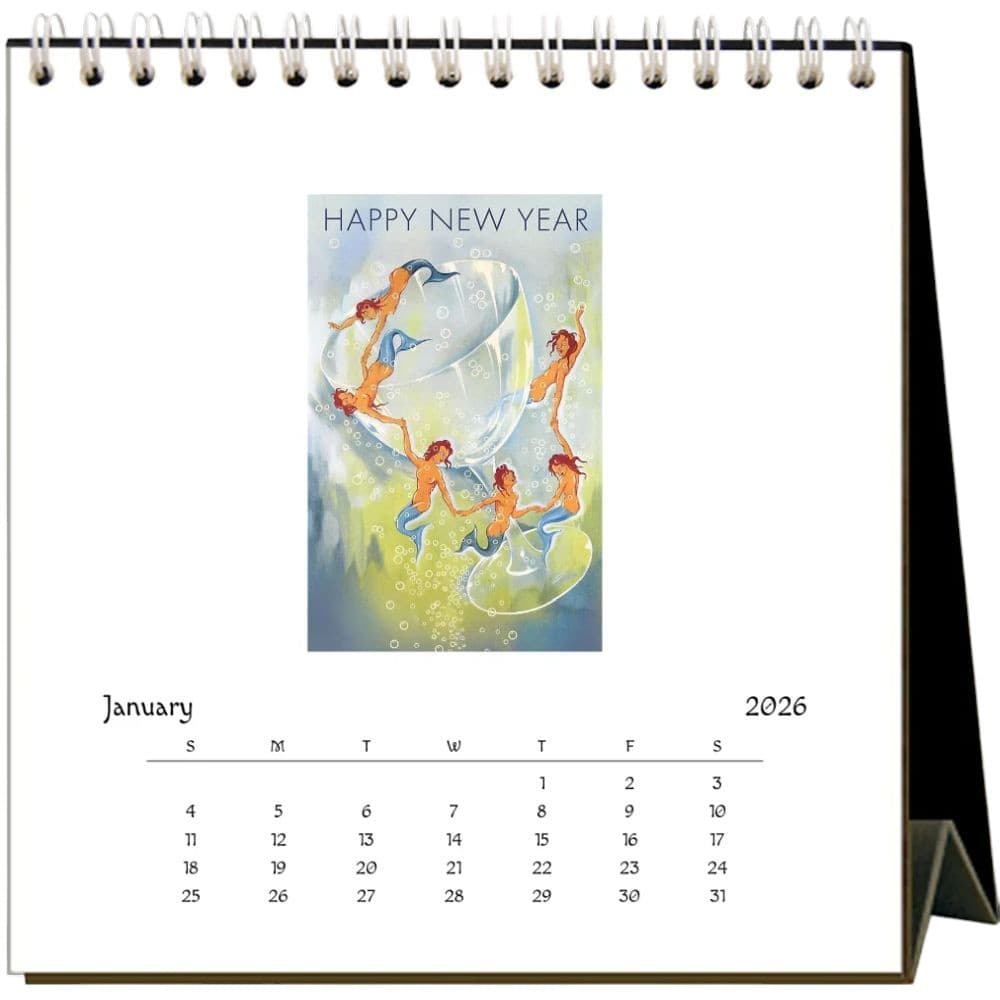 Mermaids 2026 Easel Desk Calendar Second Alternate image