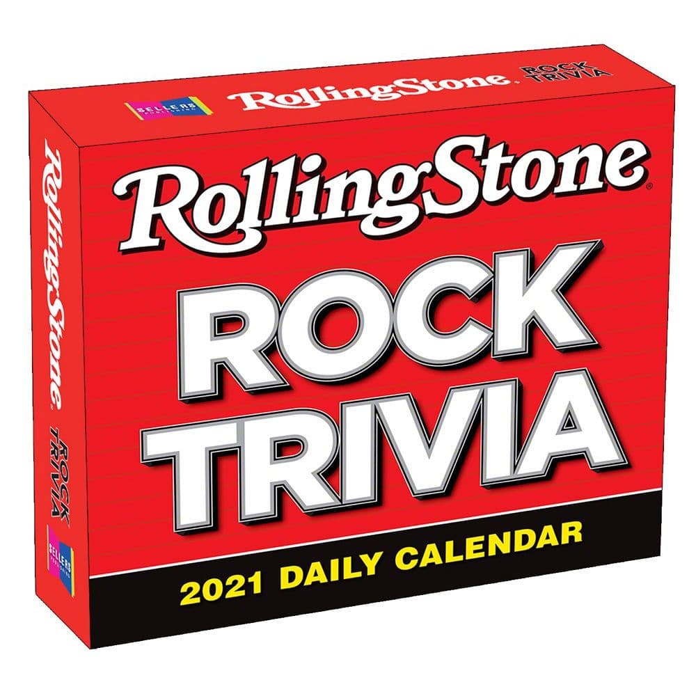 2021 Rolling Stone Rock Trivia Desk Calendar