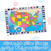 image Jumbo USA Map 50 Piece Floor Puzzle First Alternate Image