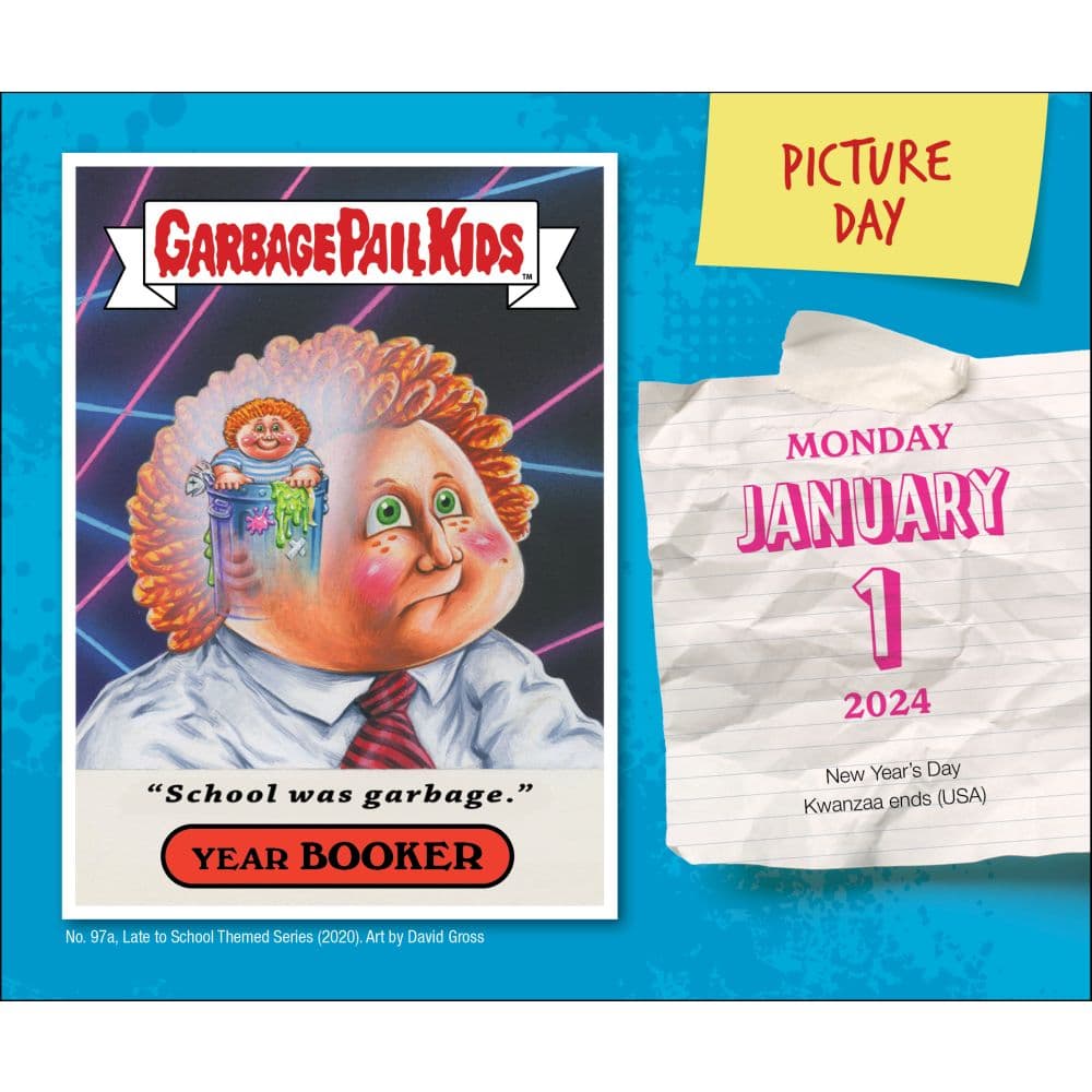 Garbage Pail Kids Bizarre Holidays 2024 Desk Calendar