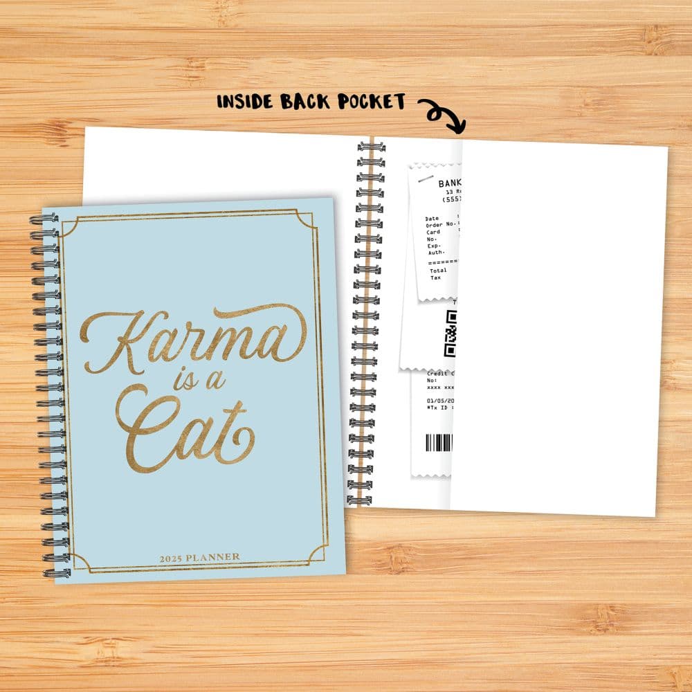 Karma is a Cat 2025 Weekly Planner info