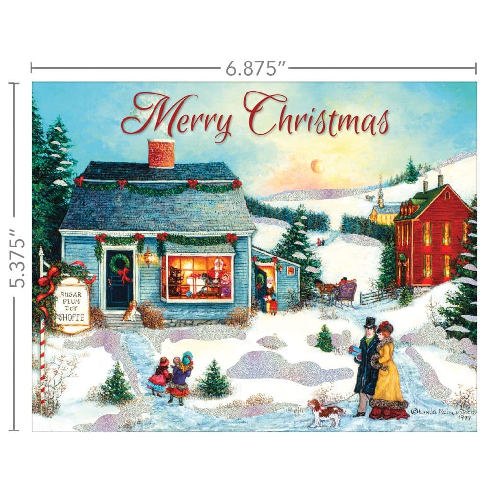 Sugar Plum Toy Shoppe Boxed Christmas Cards by Linda Nelson Stocks Fifth Alternate Image