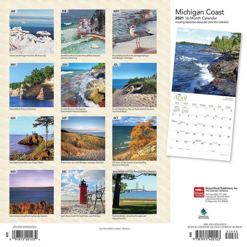 Michigan Coast Wall Calendar