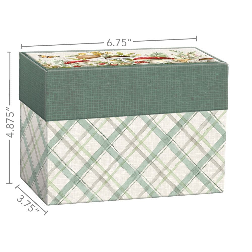 Woodland Mushrooms Recipe Card Box Third Alternate Image