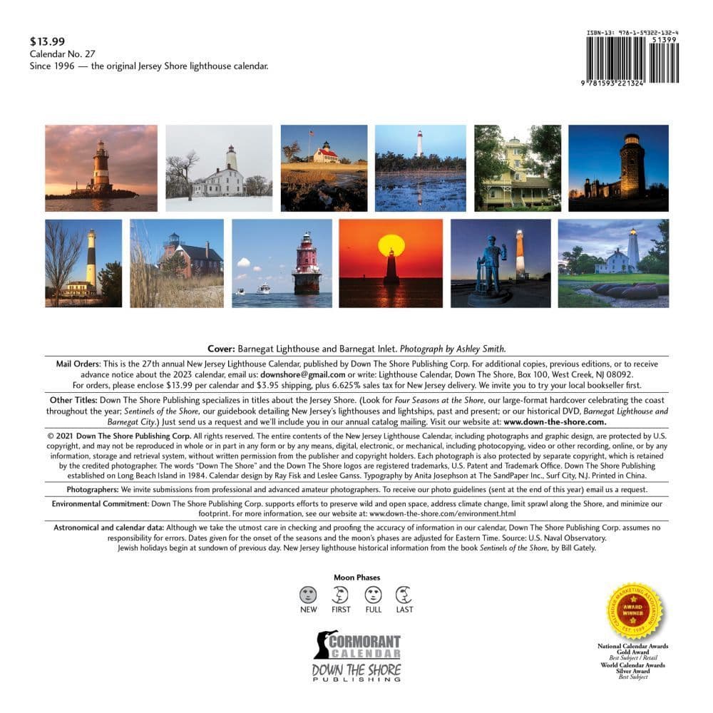 New Jersey Calendar 2022 New Jersey Lighthouse 2022 Wall Calendar - Calendars.com