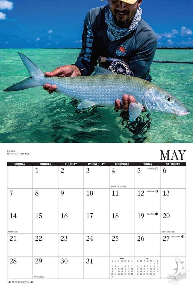 Slatwater Fishing 2023 Wall Calendar - Calendars.com