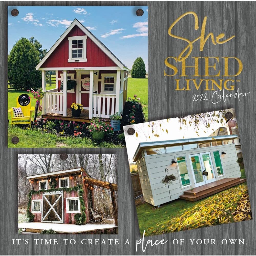 She Shed Living 2022 Mini Wall Calendar
