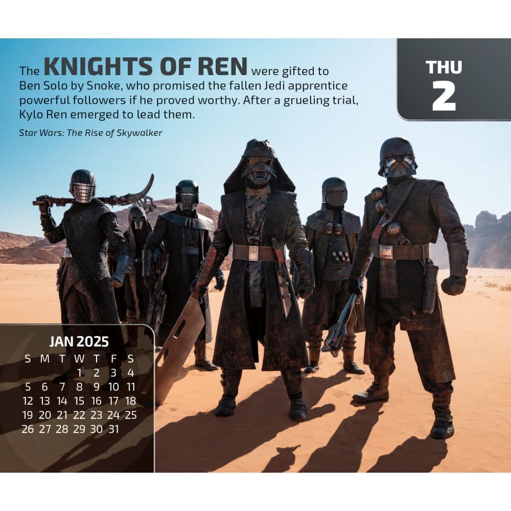 Star Wars 2025 Desk Calendar Third Alternate Image width=&quot;1000&quot; height=&quot;1000&quot;