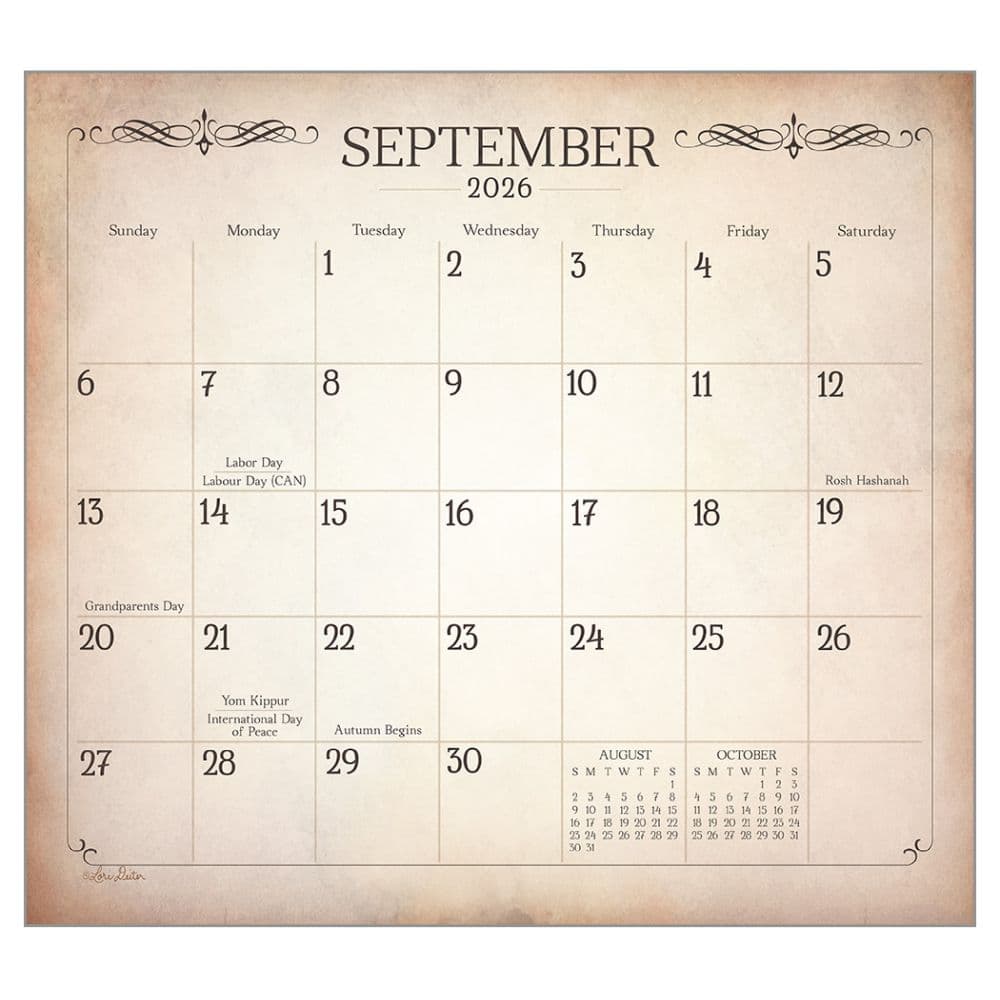 Land of Blessings by Lori Deiter 2026 Wall Calendar Third Alternate Image