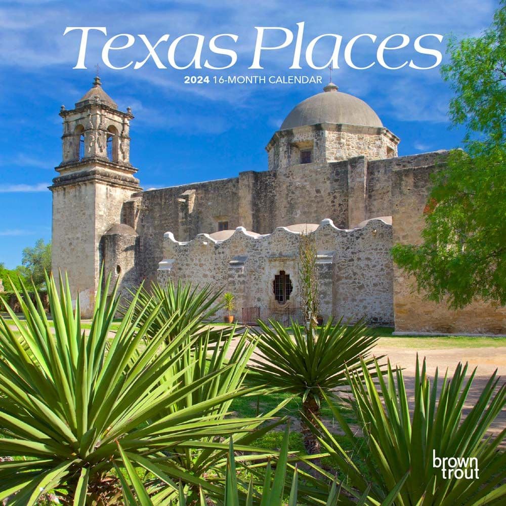 Texas Places 2024 Mini Wall Calendar Calendars com