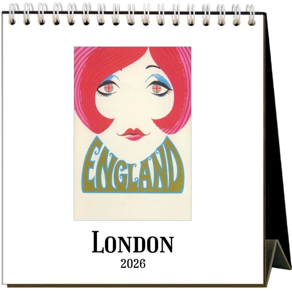 London Nostalgic 2026 Easel Desk Calendar Main Product Image