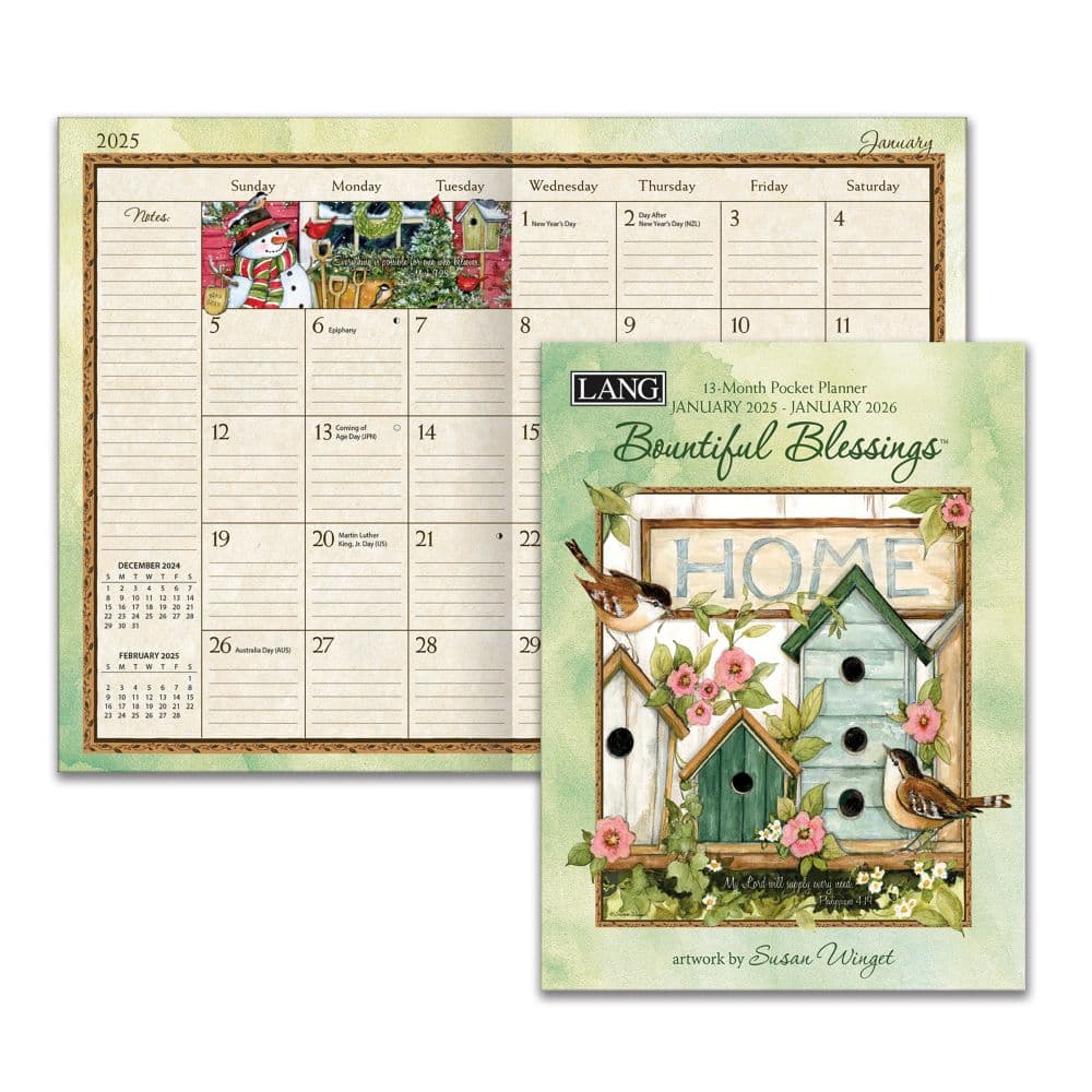 Bountiful Blessings 2025 Monthly Pocket Planner by Susan Winget_ALT1