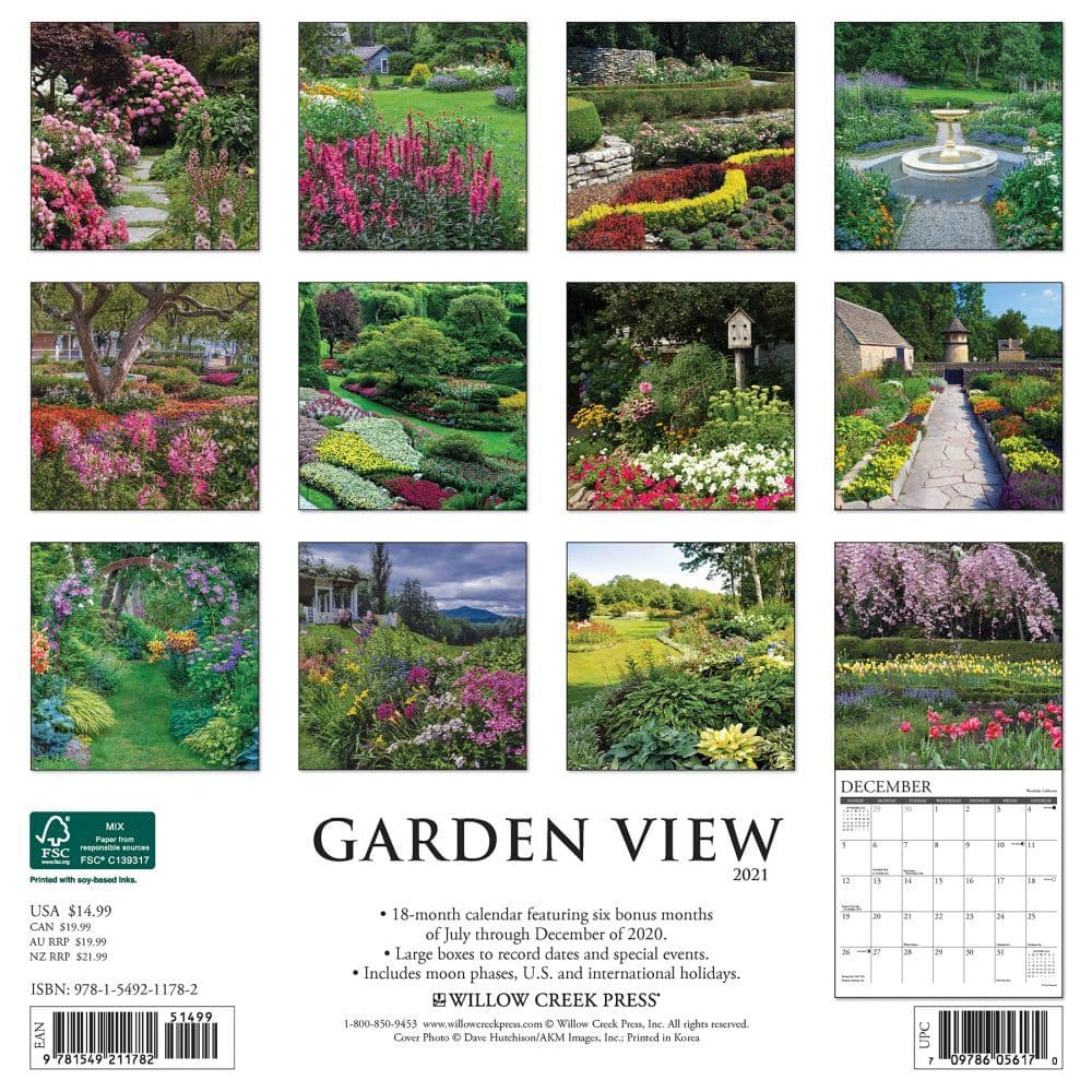 Garden View Wall Calendar