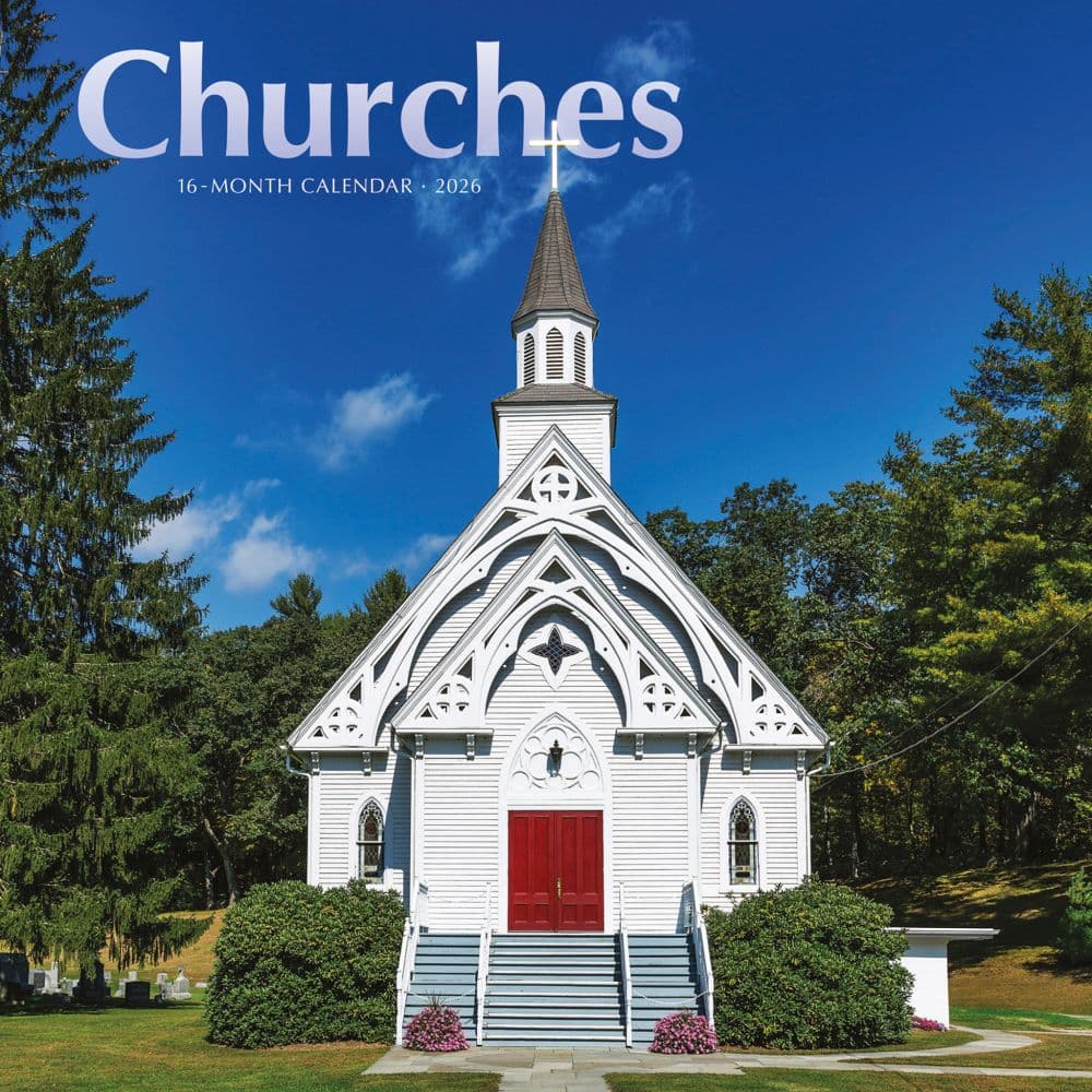Churches 2026 Wall Calendar Main Image