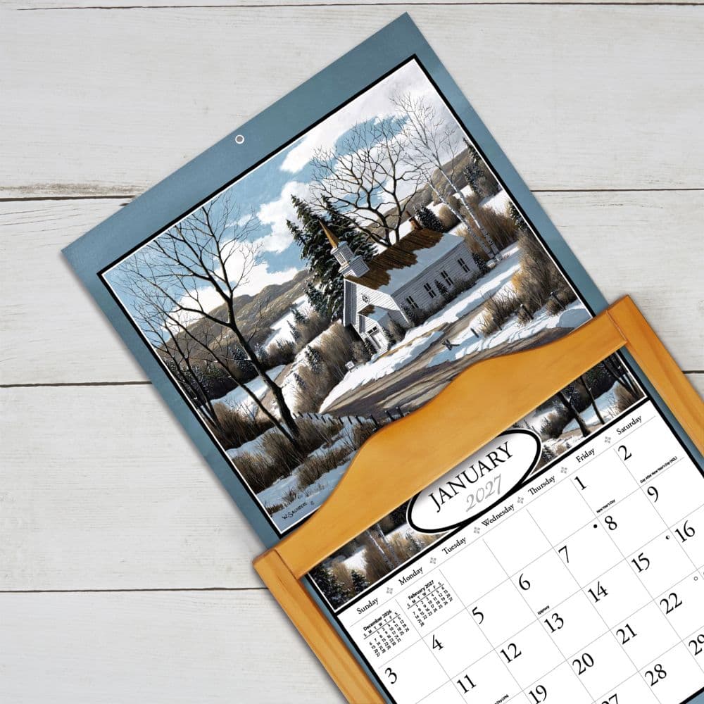 Country Churches 2027 Wall Calendar by Bill Saunders Fifth Alternate Image