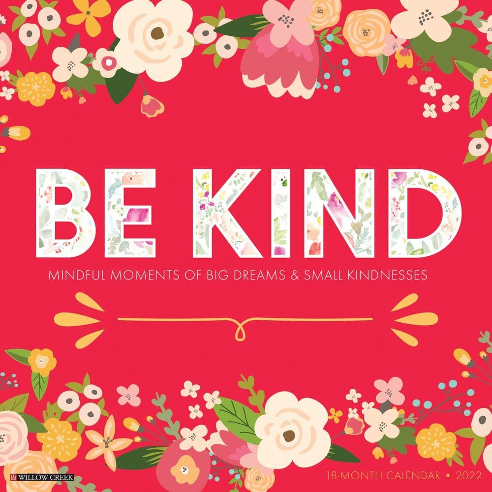 Be Kind 2022 Wall Calendar