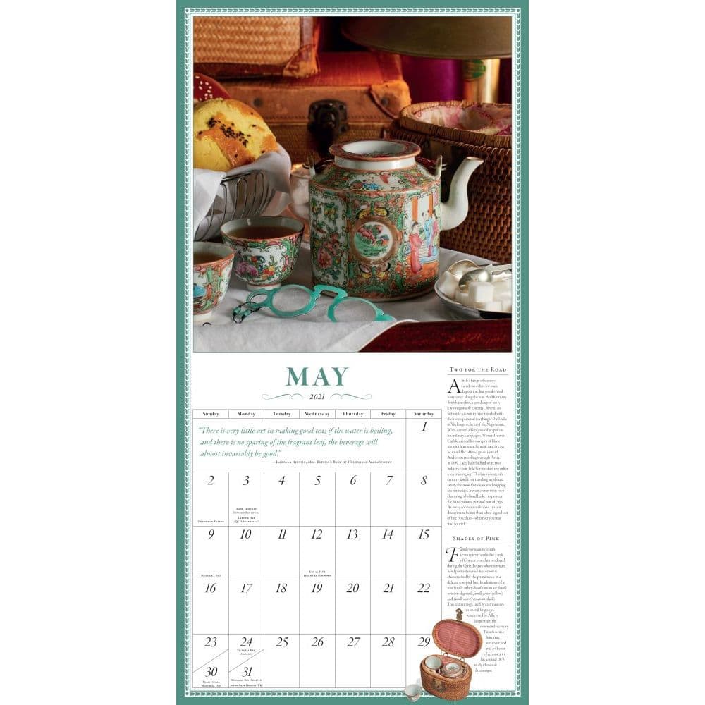 Teapot Wall Calendar