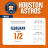 image MLB Houston Astros 2025 Desk Calendar Seconds Alternate Image