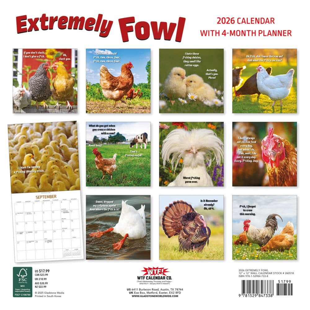 Extremely Fowl 2026 Wall Calendar First Alternate Image
