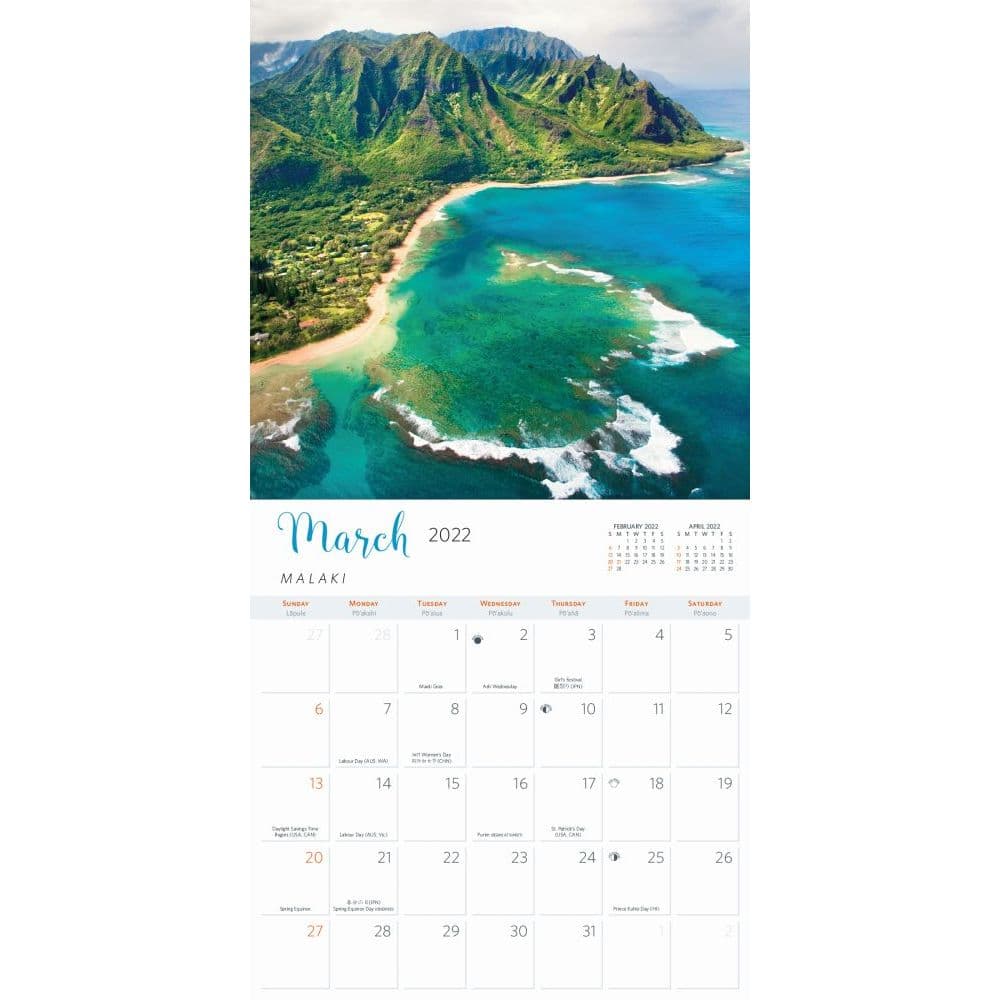 Hawaii 2022 Wall Calendar - Calendars.com