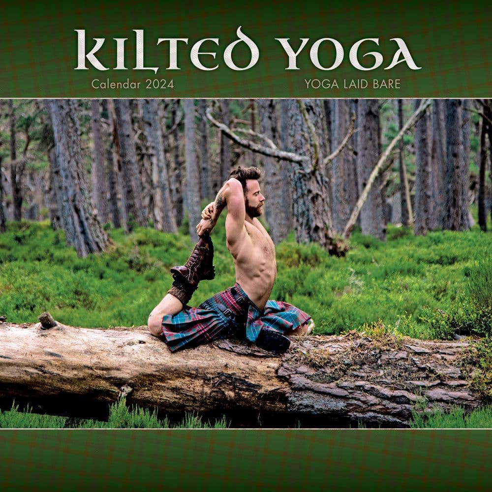 Kilted Yoga 2024 Wall Calendar