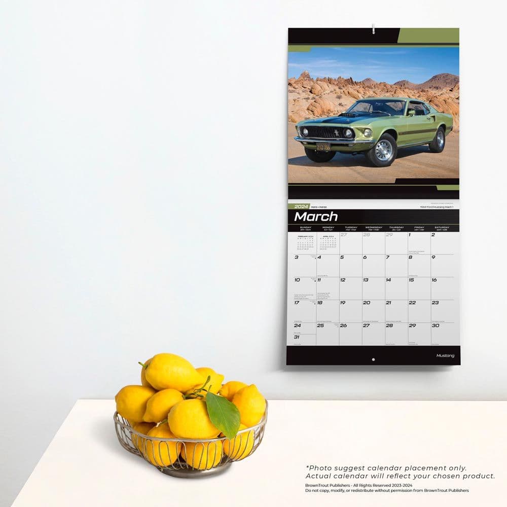 Mustang 2024 Wall Calendar