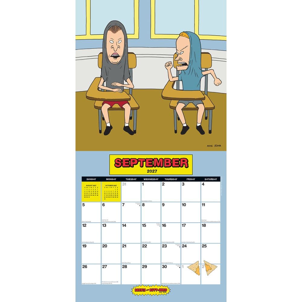 Beavis and Butt-head 2027 Wall Calendar Third Alternate Image