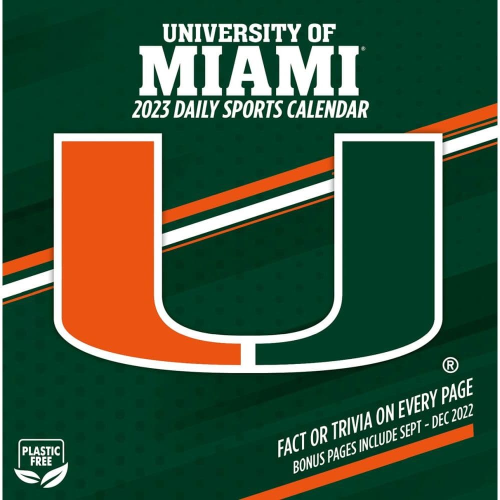 University Of Miami Fall 2023 Calendar Miami Hurricanes 2023 Desk Calendar - Calendars.com