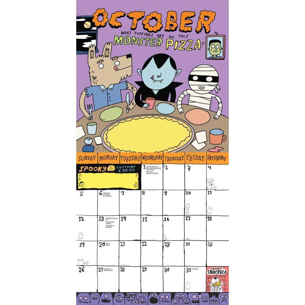 Kids Awesome Activity 2025 Wall Calendar Fourth Alternate Image