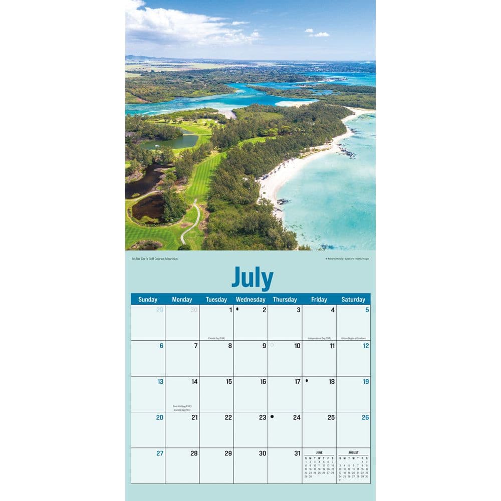 Golf Courses Photo 2025 Wall Calendar Third Alternate Image width=&quot;1000&quot; height=&quot;1000&quot;