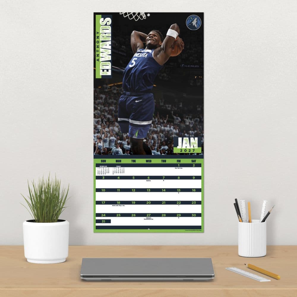 NBA Dunks 2027 Wall Calendar Fourth Alternate Image