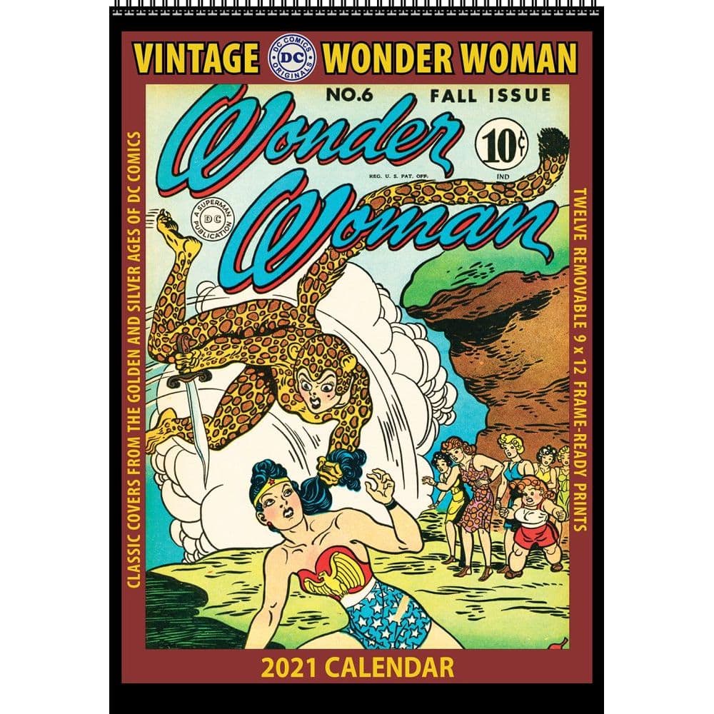 Wonder Woman Vintage Wall Calendar