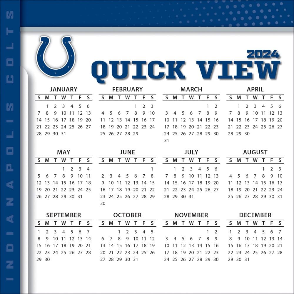 Indianapolis Colts 2024 Desk Calendar