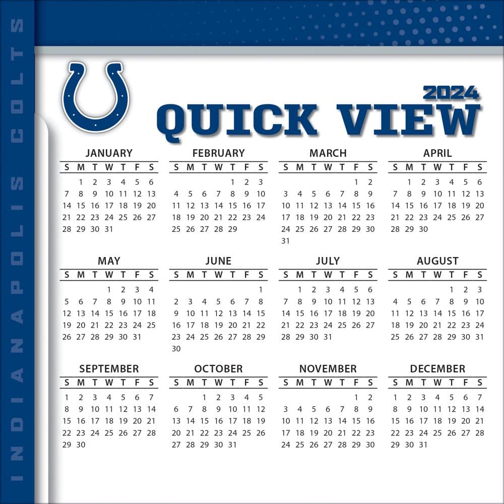 Indianapolis Colts 2024 Desk Calendar