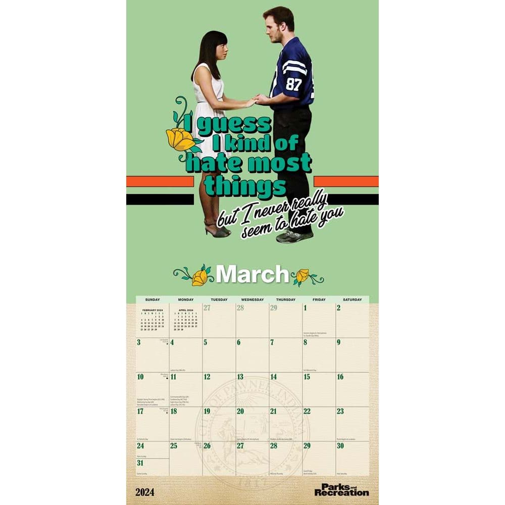 Parks and Recreation 2024 Wall Calendar