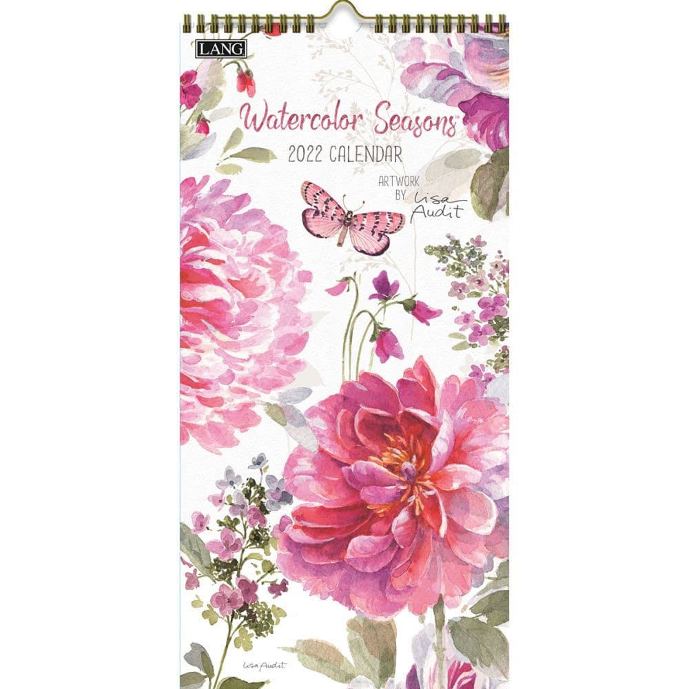 Watercolor Seasons 2022 Vertical Wall Calendar