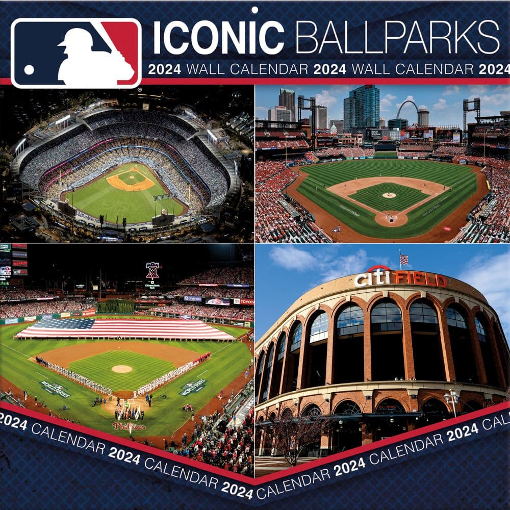 Iconic Ballparks 2024 Wall Calendar