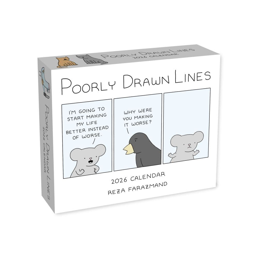 Poorly Drawn Lines 2026 Desk Calendar Main Image
