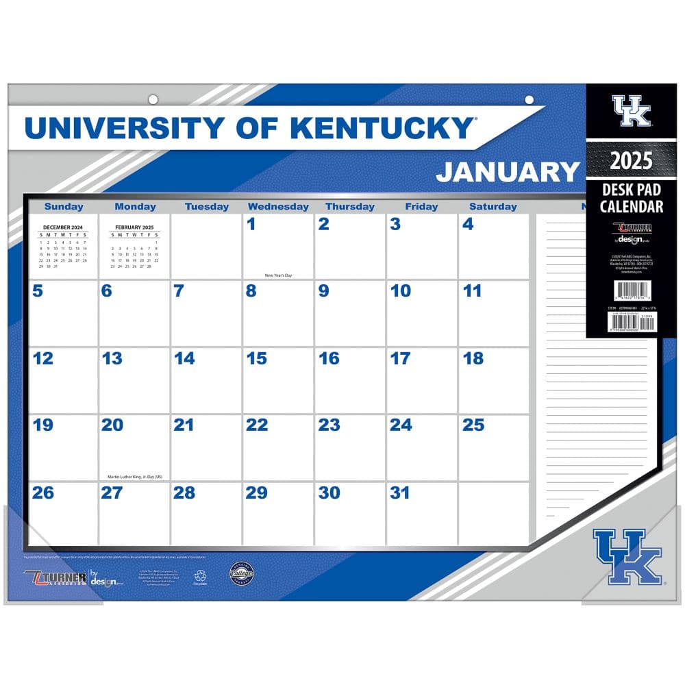 COL Kentucky Wildcats 2025 Desk Pad Main Image