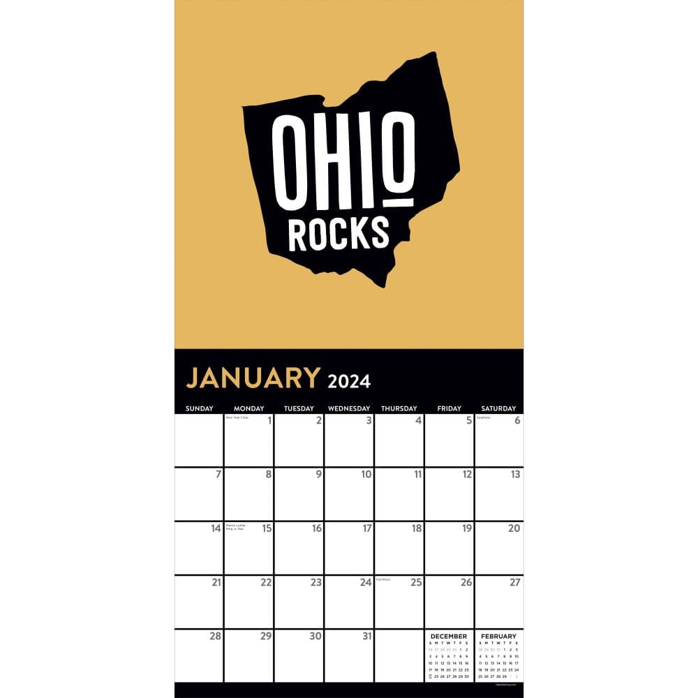 Home Ohio 2024 Wall Calendar Second Alternate Image width="1000" height="1000"