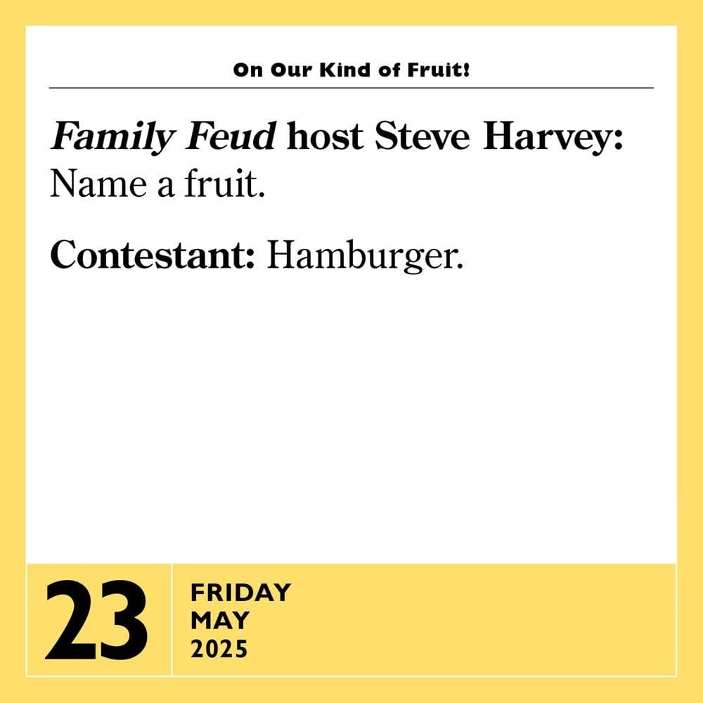 Stupidest Things Ever Said 2025 Page-a-Day Desk Calendar Third Alternate Image