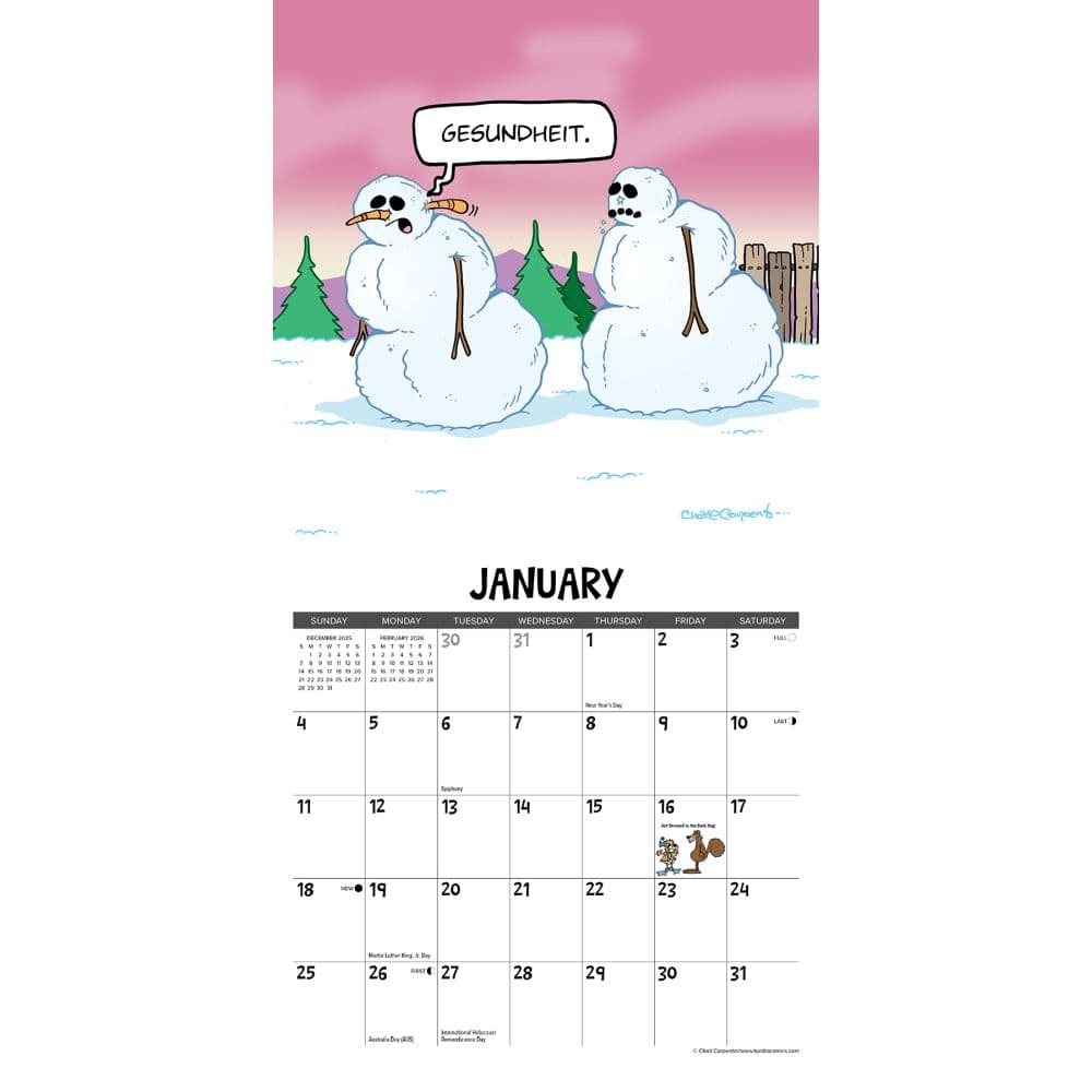 Tundra 2026 Mini Wall Calendar Second Alternate Image