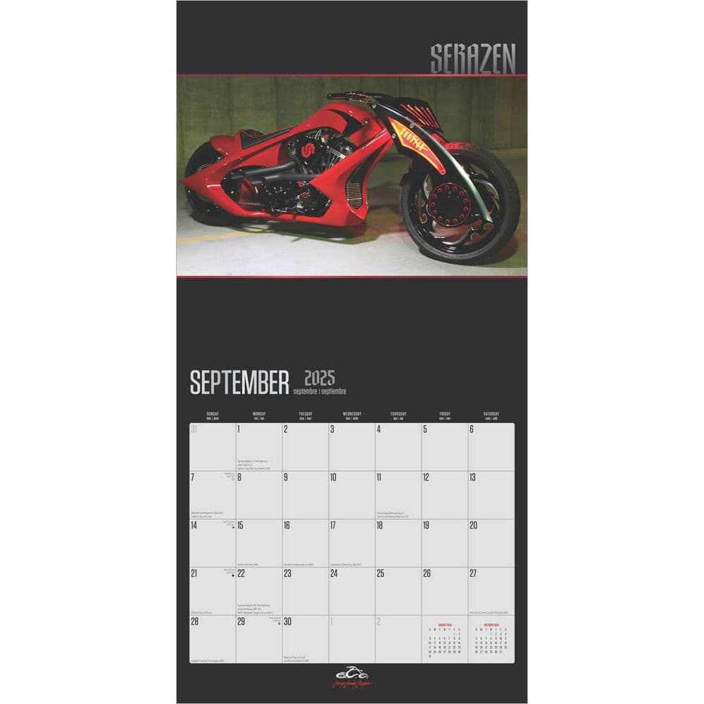 Orange County Choppers 2025 Wall Calendar Third Alternate Image