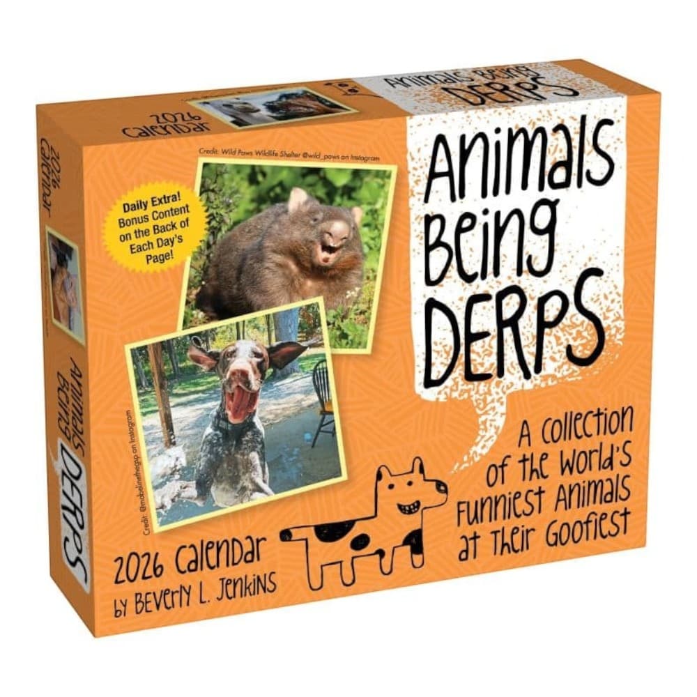 Animals Being Derps 2026 Desk Calendar Main Product Image