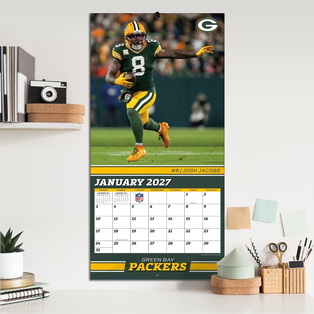 NFL Green Bay Packers 2027 Wall Calendar Fifth Alternate Image