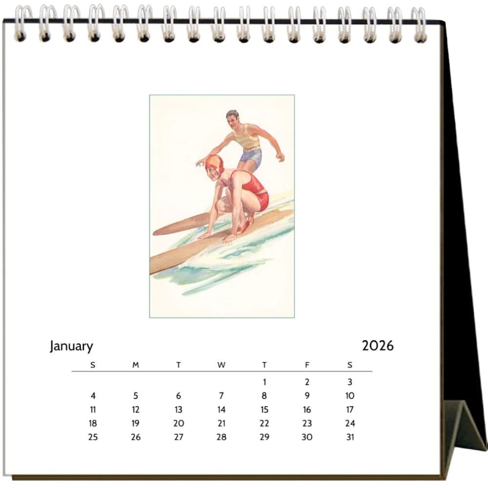 Surfing 2026 Easel Desk Calendar Second Alternate Image